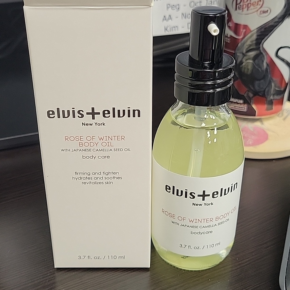 Elvis + Elvin Rose of Winter Body Oil 110ml New In Box